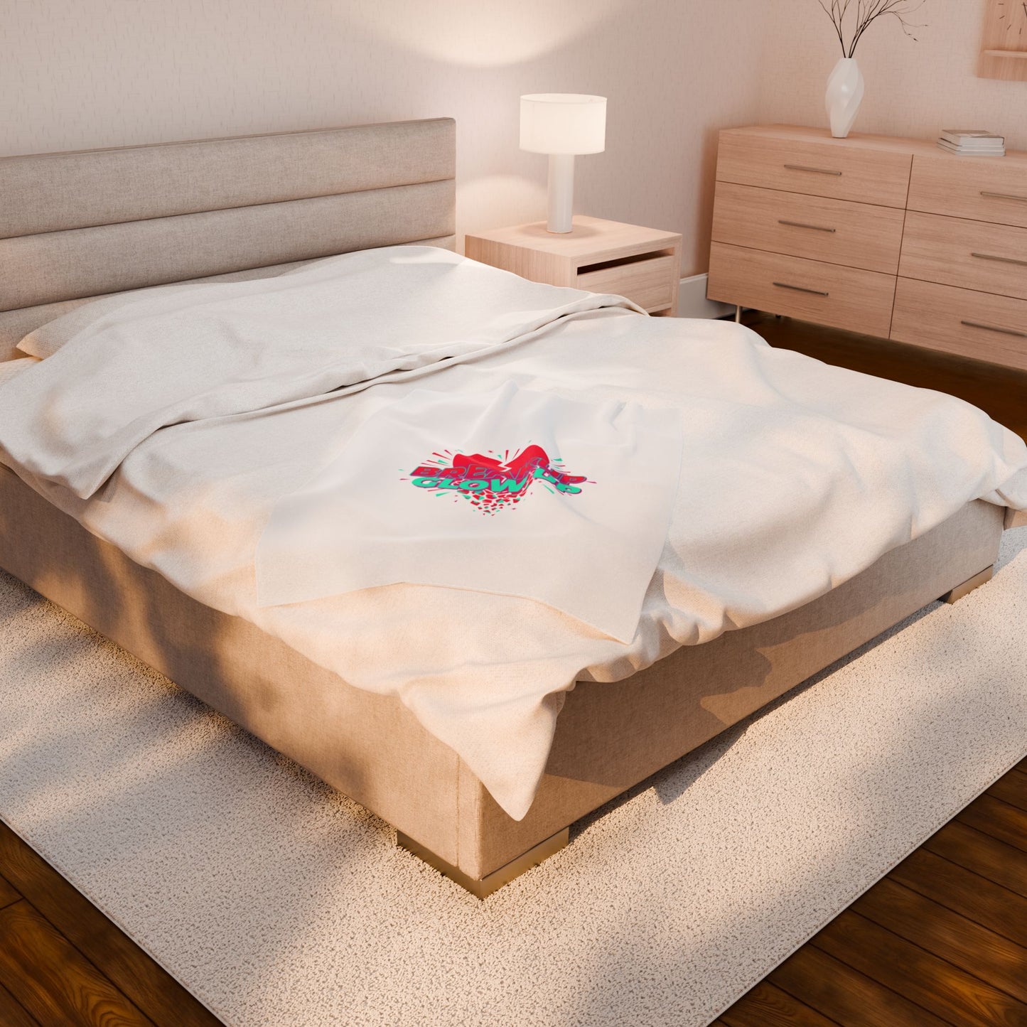 Breakup Glow Up Plush Blanket | self upgrade, recharging single era