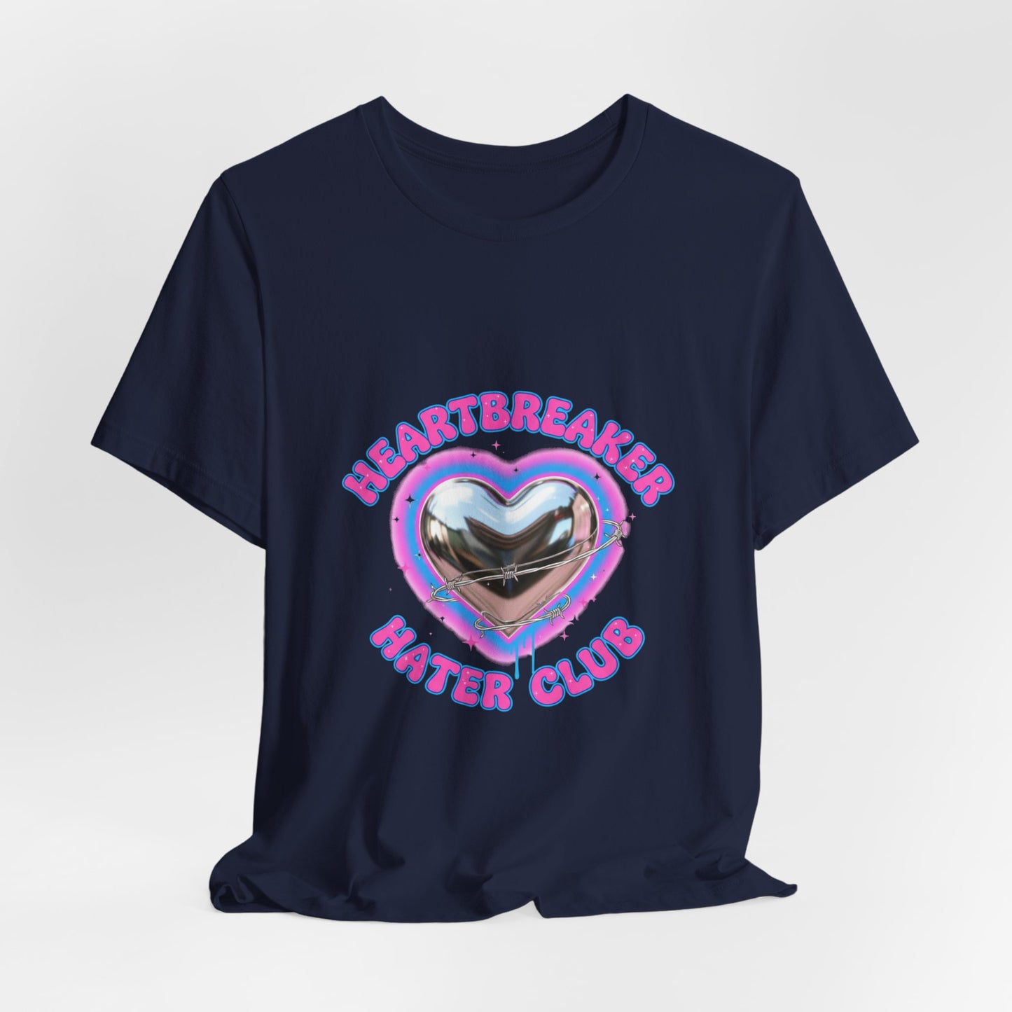 Heartbreaker Hater Club Tee | airbrush shirt, Y2K neon cherub