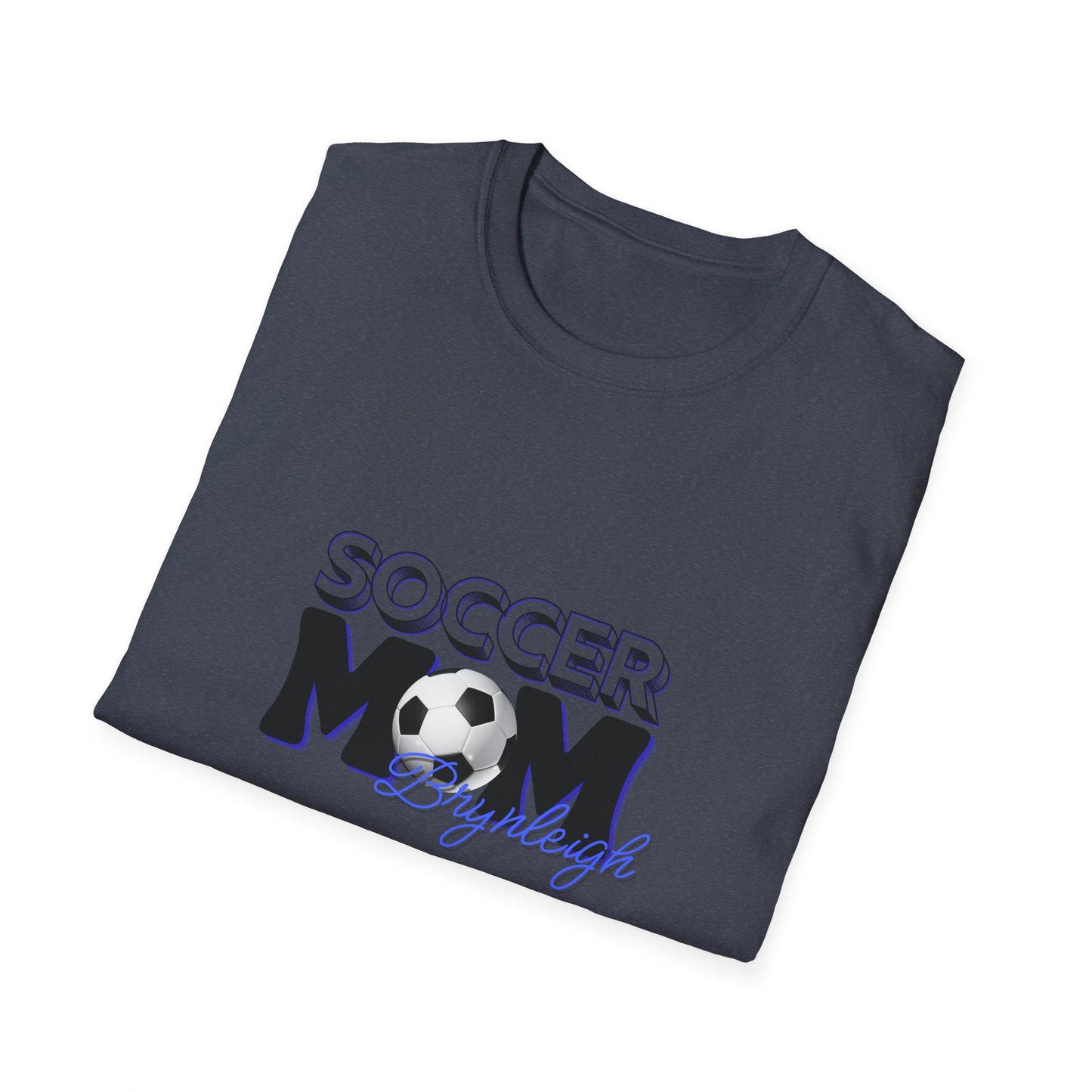 Soccer Mom T-Shirt — "Soccer Mom" Graphic Tee with Soccer Ball