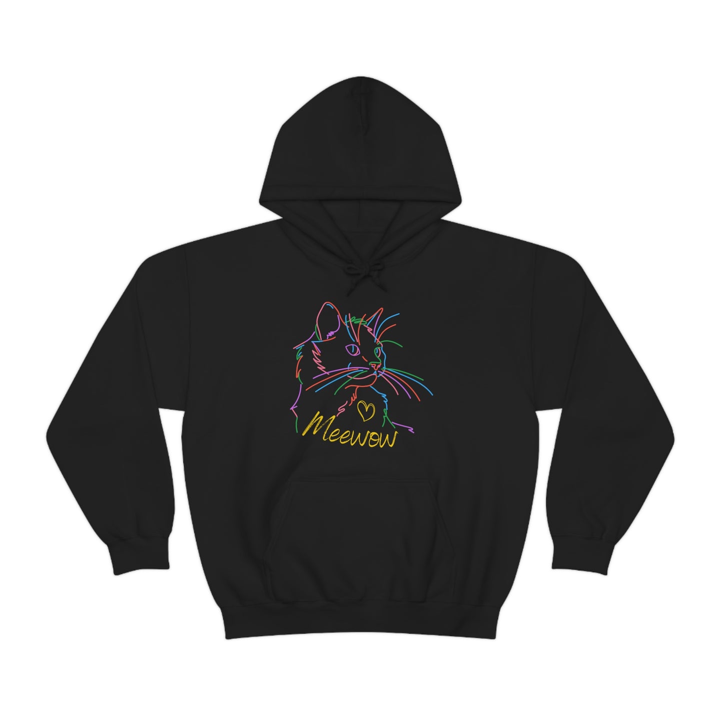 Meewow Cat Unisex Heavy Blend Hooded Sweatshirt