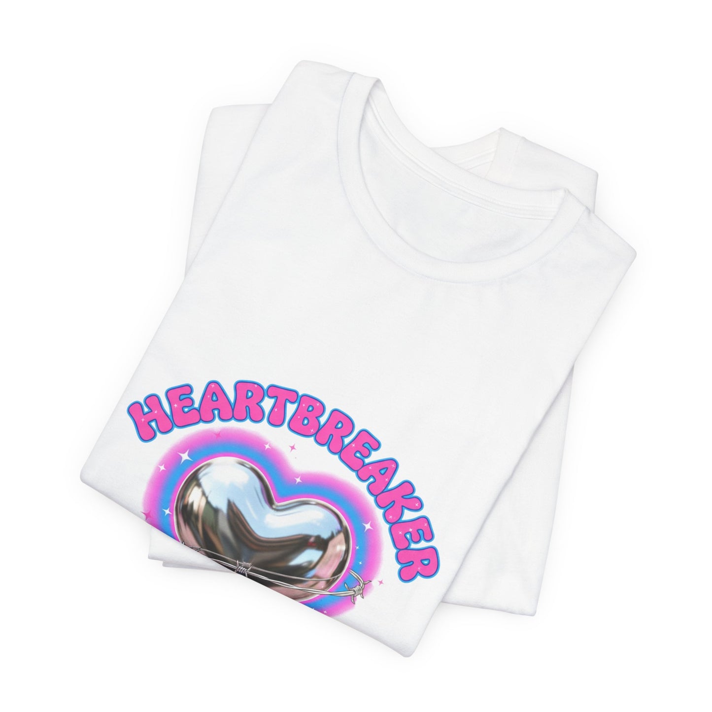 Heartbreaker Hater Club Tee | airbrush shirt, Y2K neon cherub