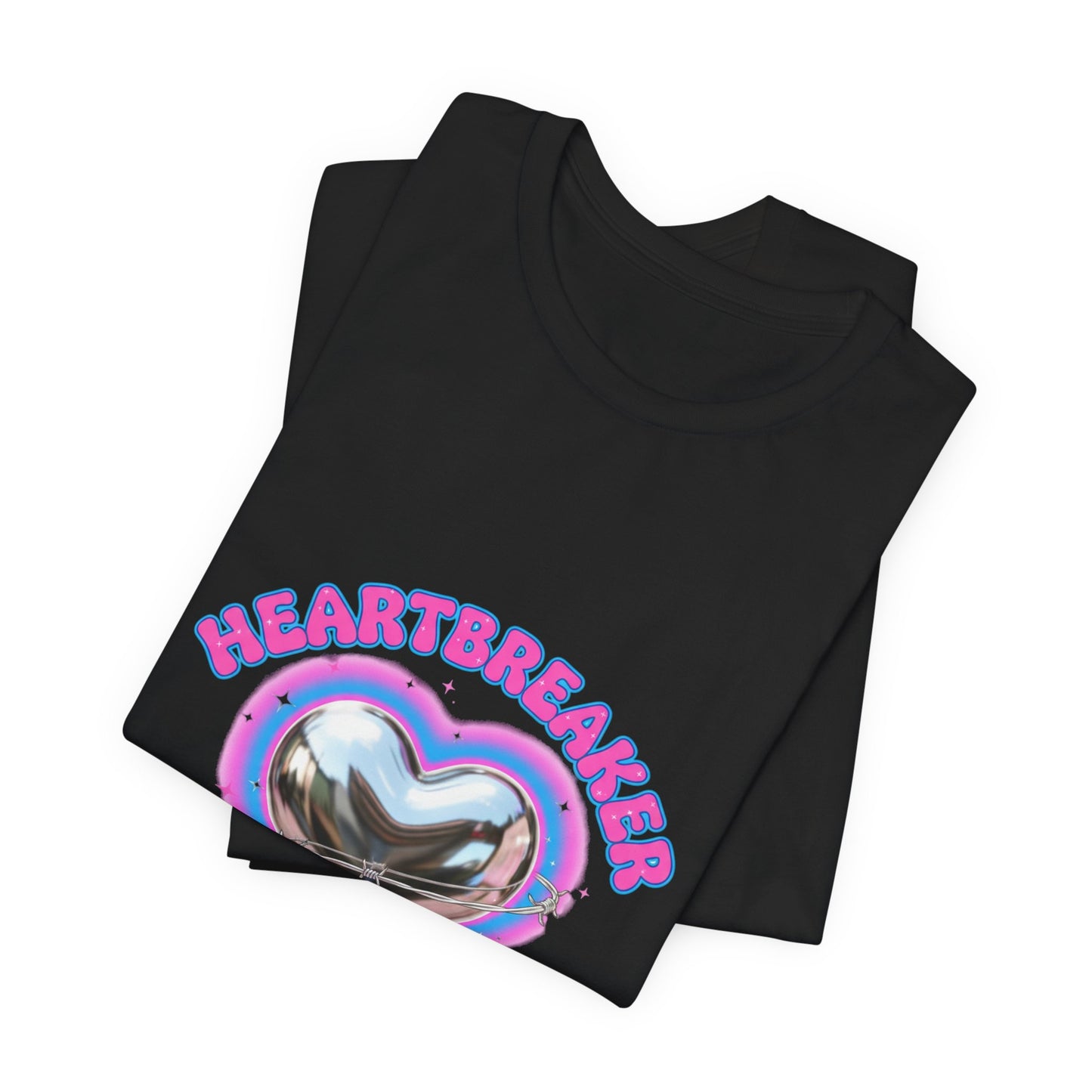 Heartbreaker Hater Club Tee | airbrush shirt, Y2K neon cherub