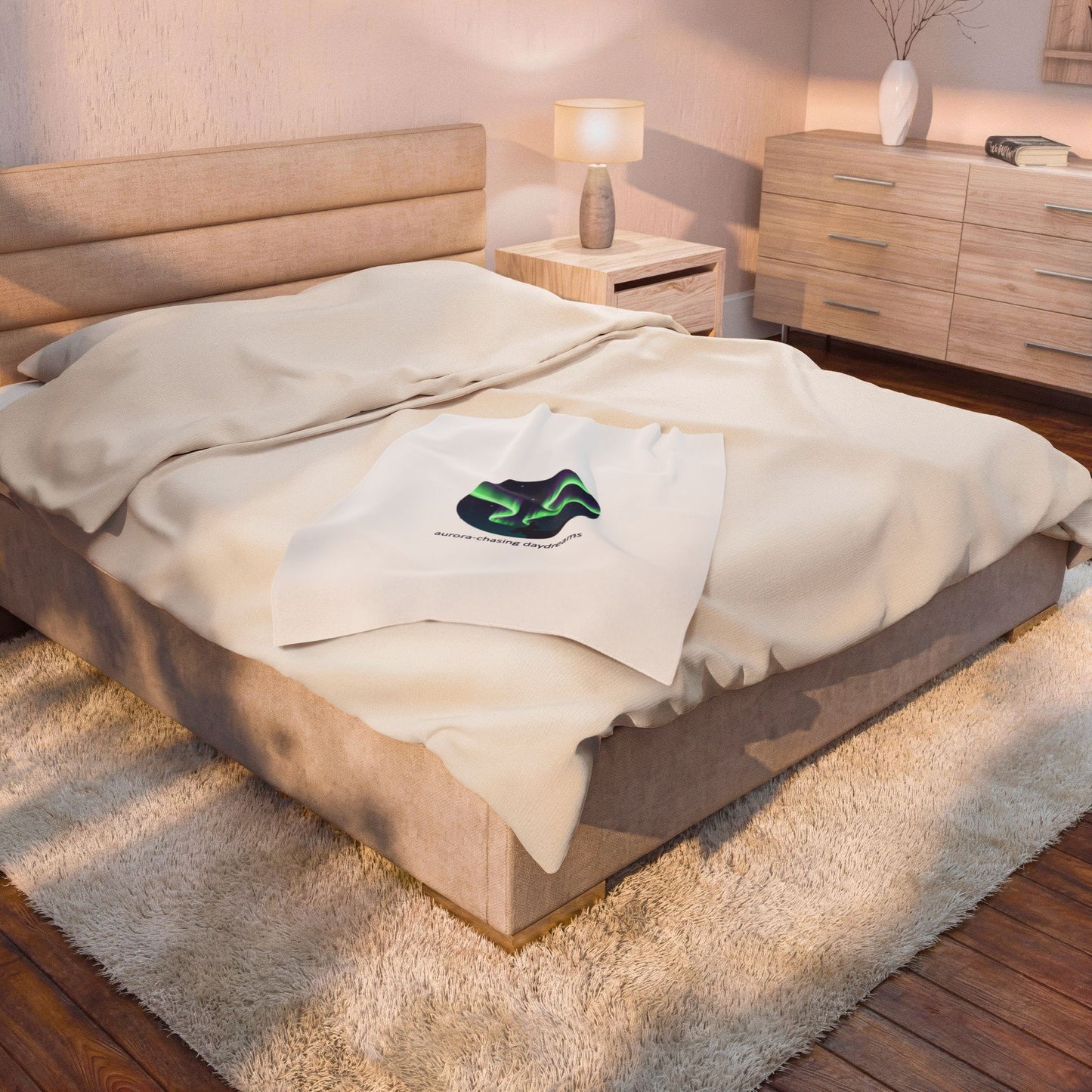 northern lights velveteen plush blanket | aurora art, stargazing sky show