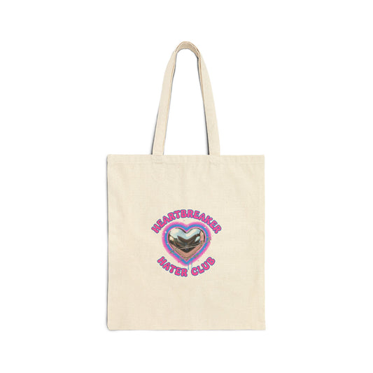 Snarky Neon Heart Airbrush Tote | Softcore Y2K graffiti, barbiecore sarcasm