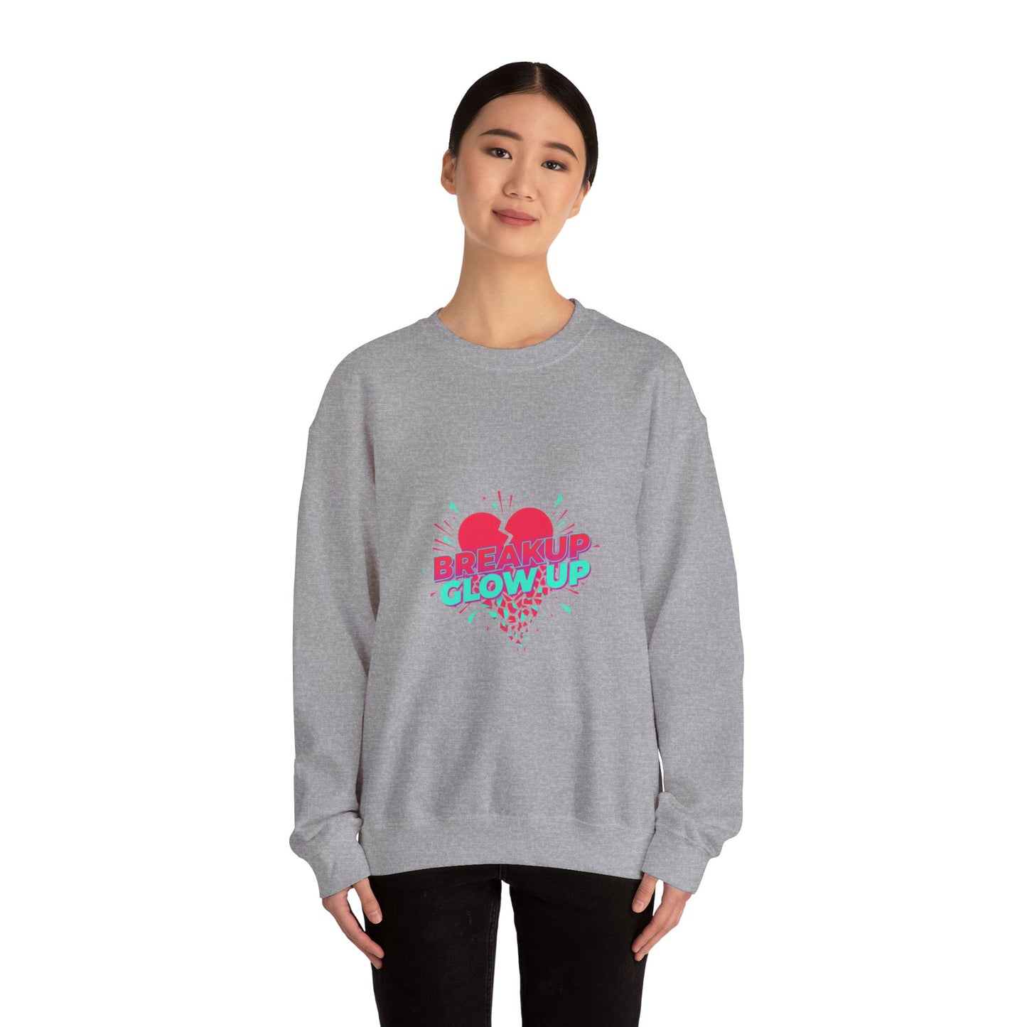 Breakup Glow Up Crewneck Sweatshirt | self upgrade, single era