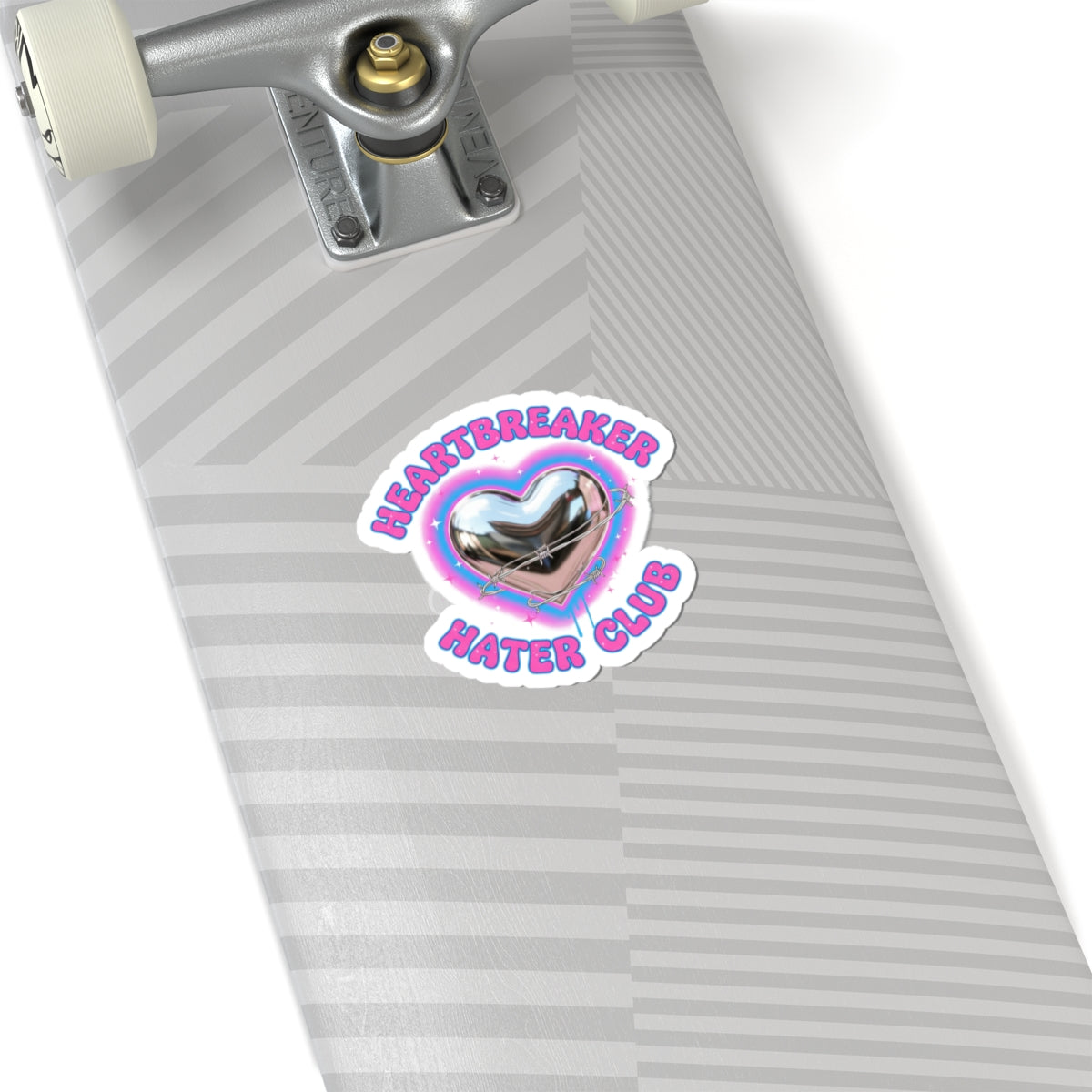 Heartbreaker Hater Club sticker | neon airbrush, Y2K graffiti