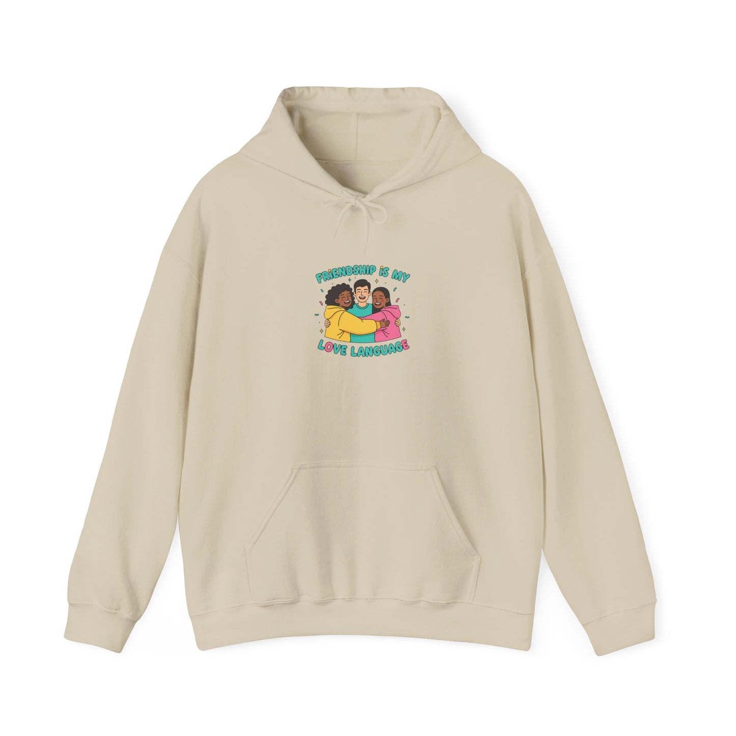 Platonic Love Hug Hoodie | Friendship-First, BFF Sweatshirt