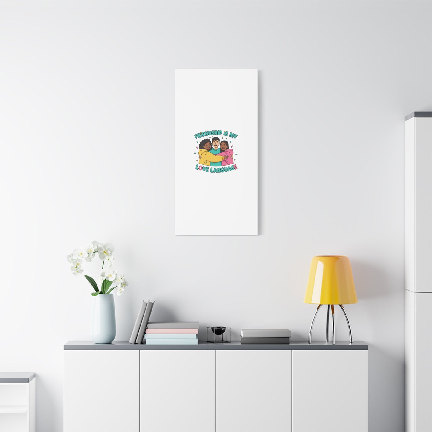 Friendship Is My Love Language Canvas | Platonic Love, Bestie Art