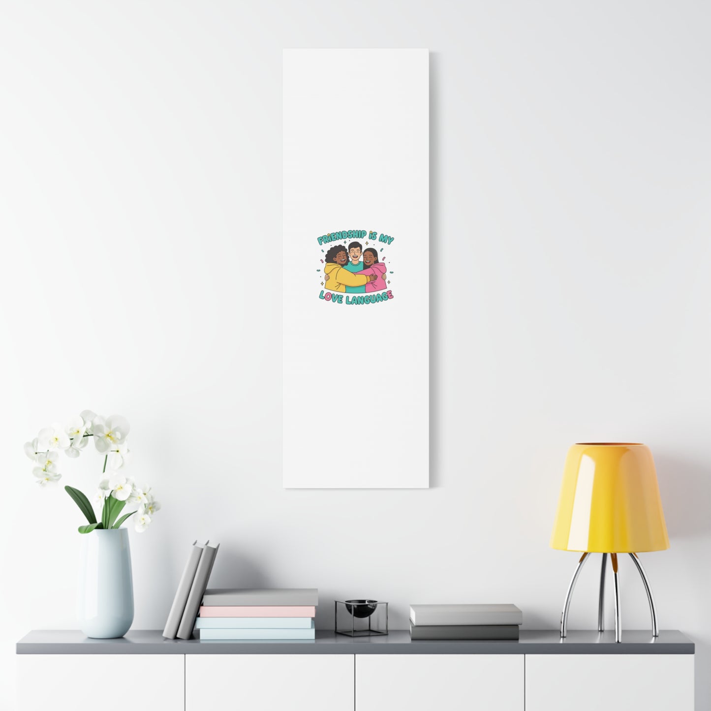 Friendship Is My Love Language Canvas | Platonic Love, Bestie Art