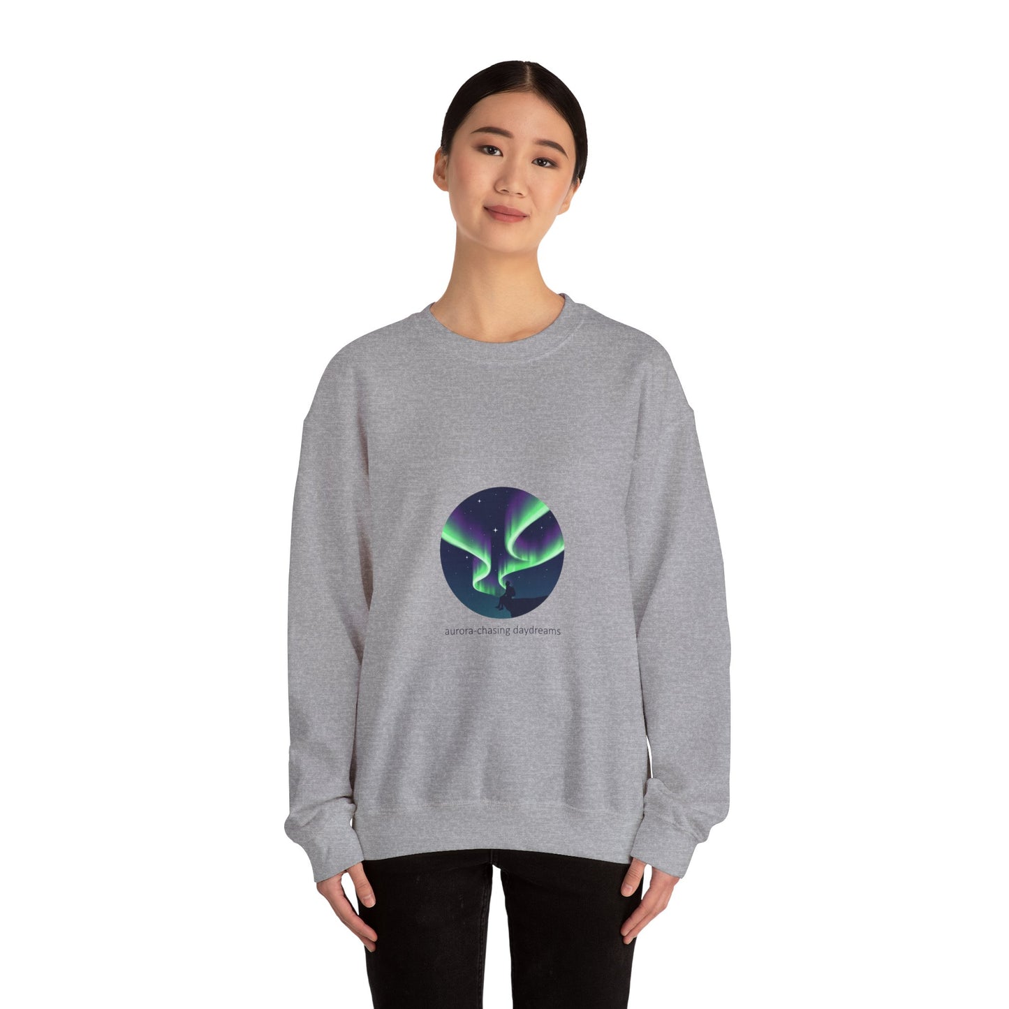 Aurora Chasing Daydreams Sweatshirt | northern lights, aurora art