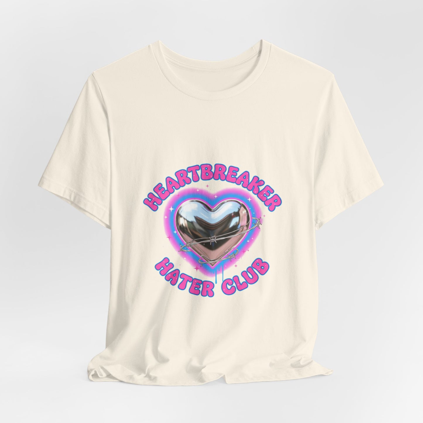 Heartbreaker Hater Club Tee | airbrush shirt, Y2K neon cherub