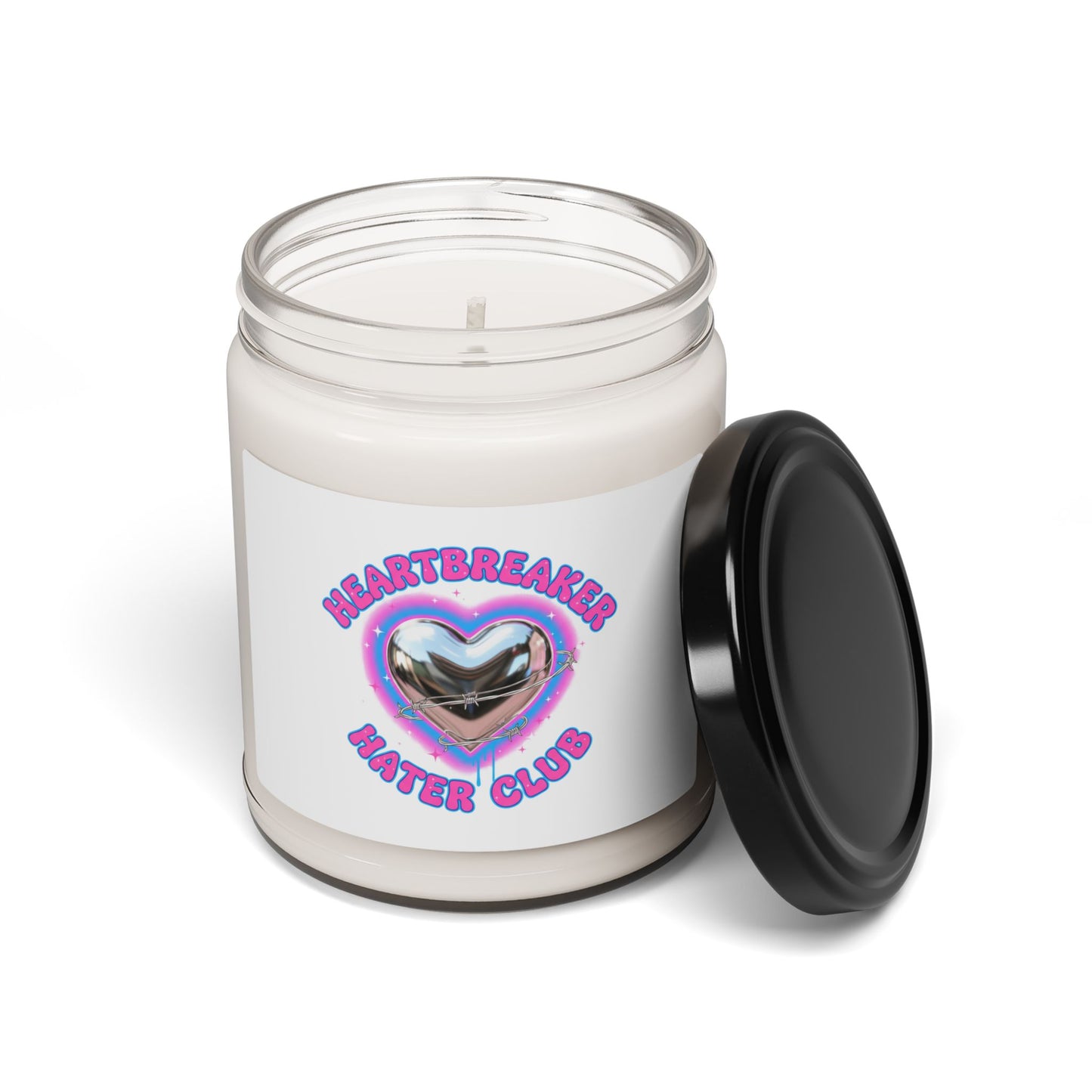 Heartbreaker Hater Club Candle | neon airbrush, Y2K barbiecore soy