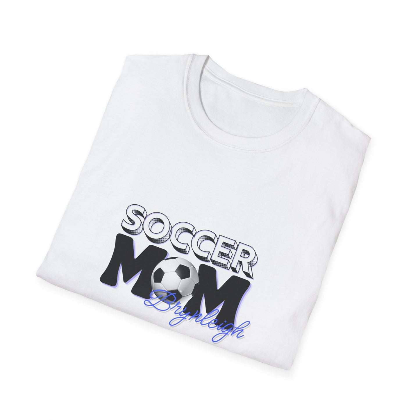 Soccer Mom T-Shirt — "Soccer Mom" Graphic Tee with Soccer Ball