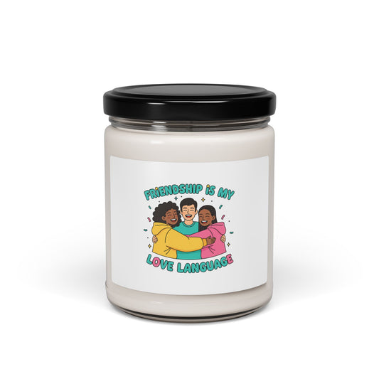 Friendship Is My Love Language Candle | Soy 9oz, Platonic Love Keepsake