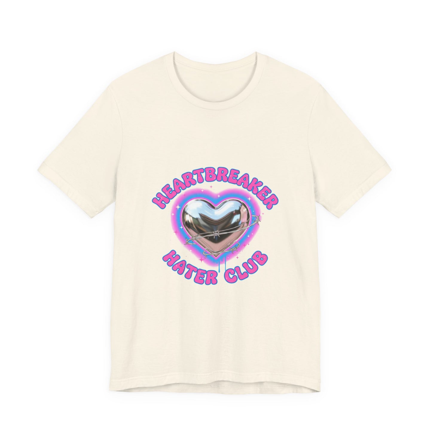 Heartbreaker Hater Club Tee | airbrush shirt, Y2K neon cherub
