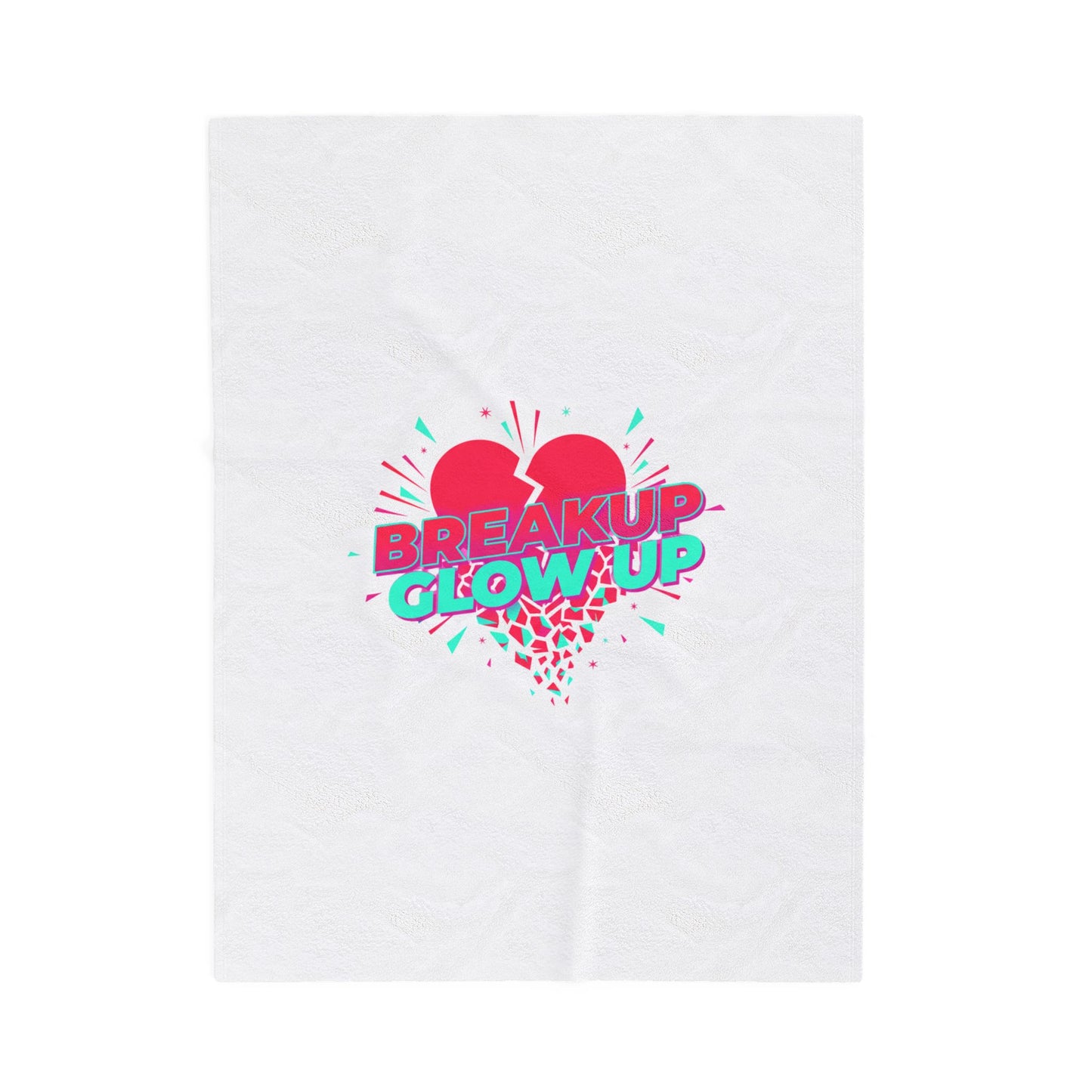 Breakup Glow Up Plush Blanket | self upgrade, recharging single era