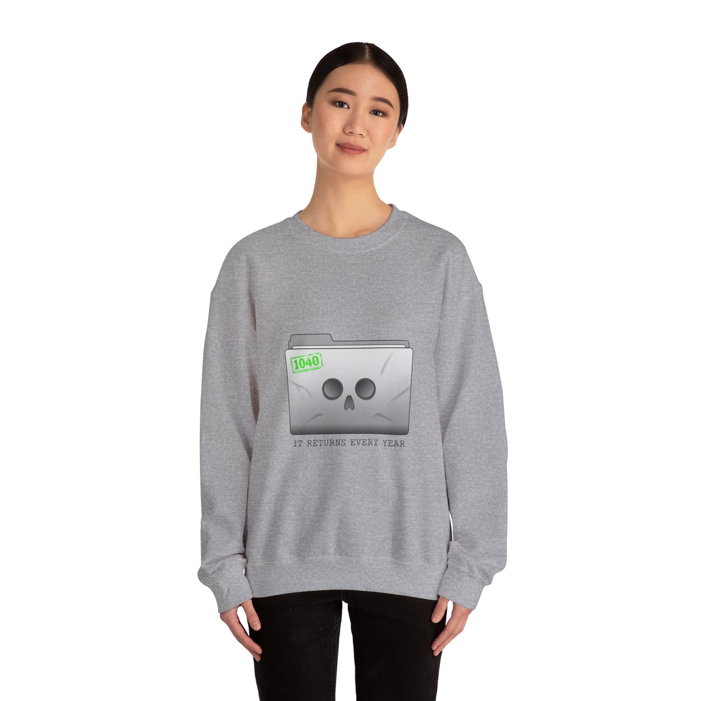Tax Filing Skull 1040 Sweatshirt | tax meme, IRS humor