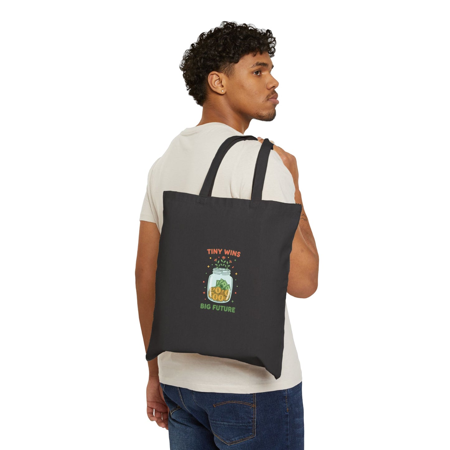 Small Wins Piggy Bank Tote | budget life, frugal humor