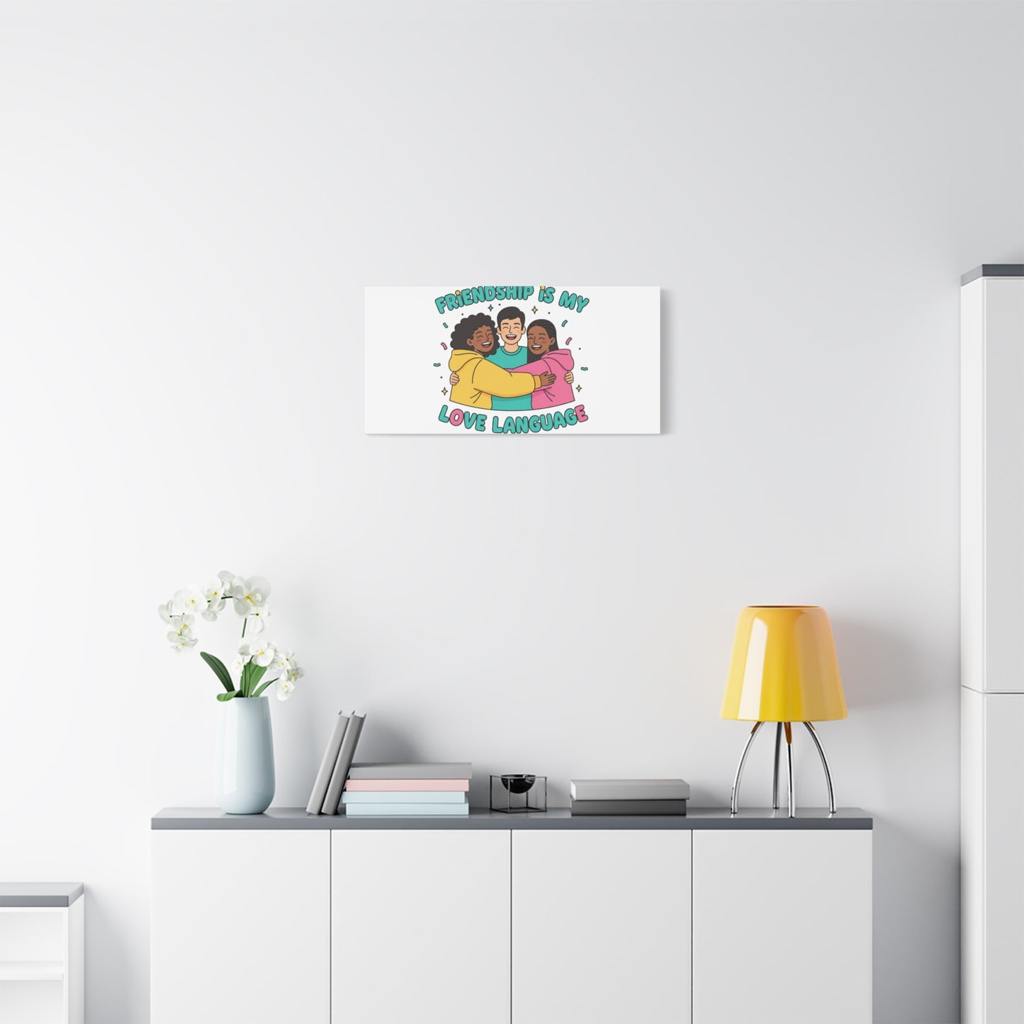 Friendship Is My Love Language Canvas | Platonic Love, Bestie Art