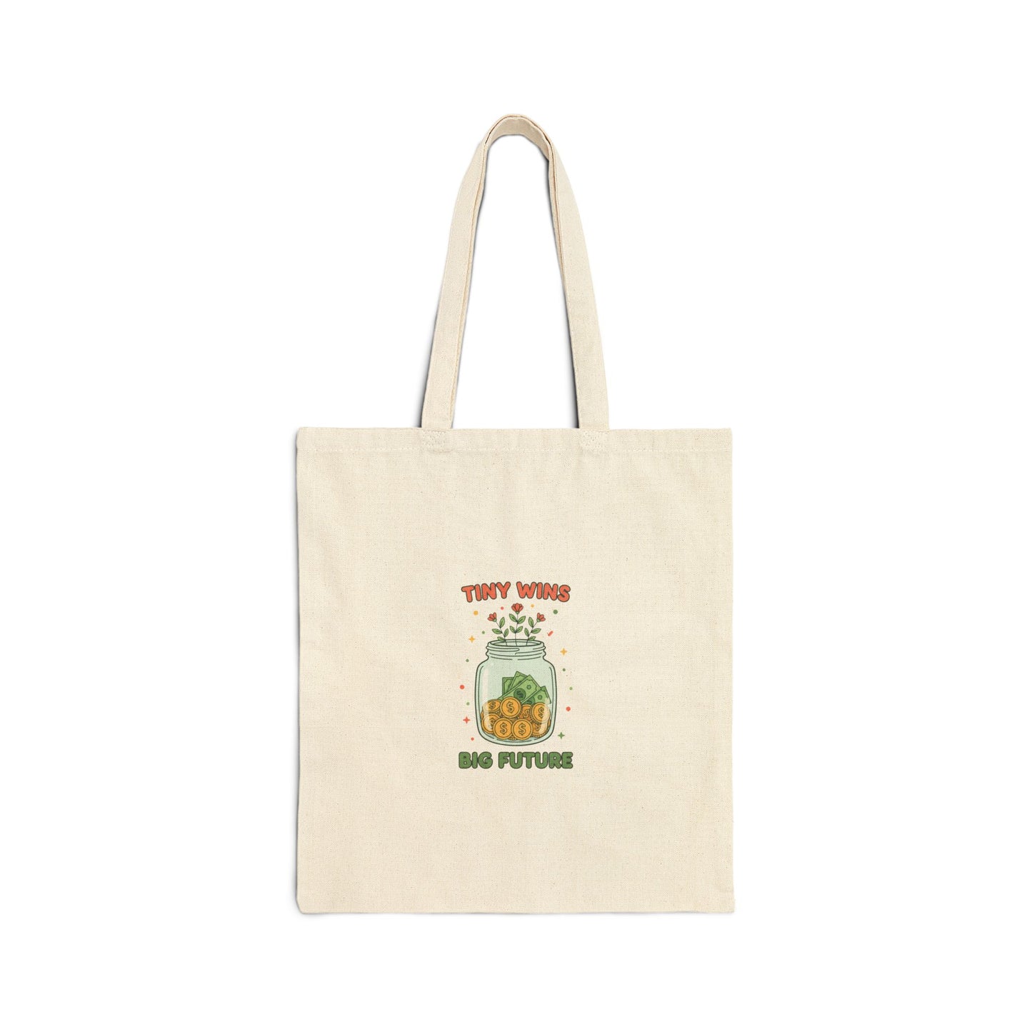 Small Wins Piggy Bank Tote | budget life, frugal humor