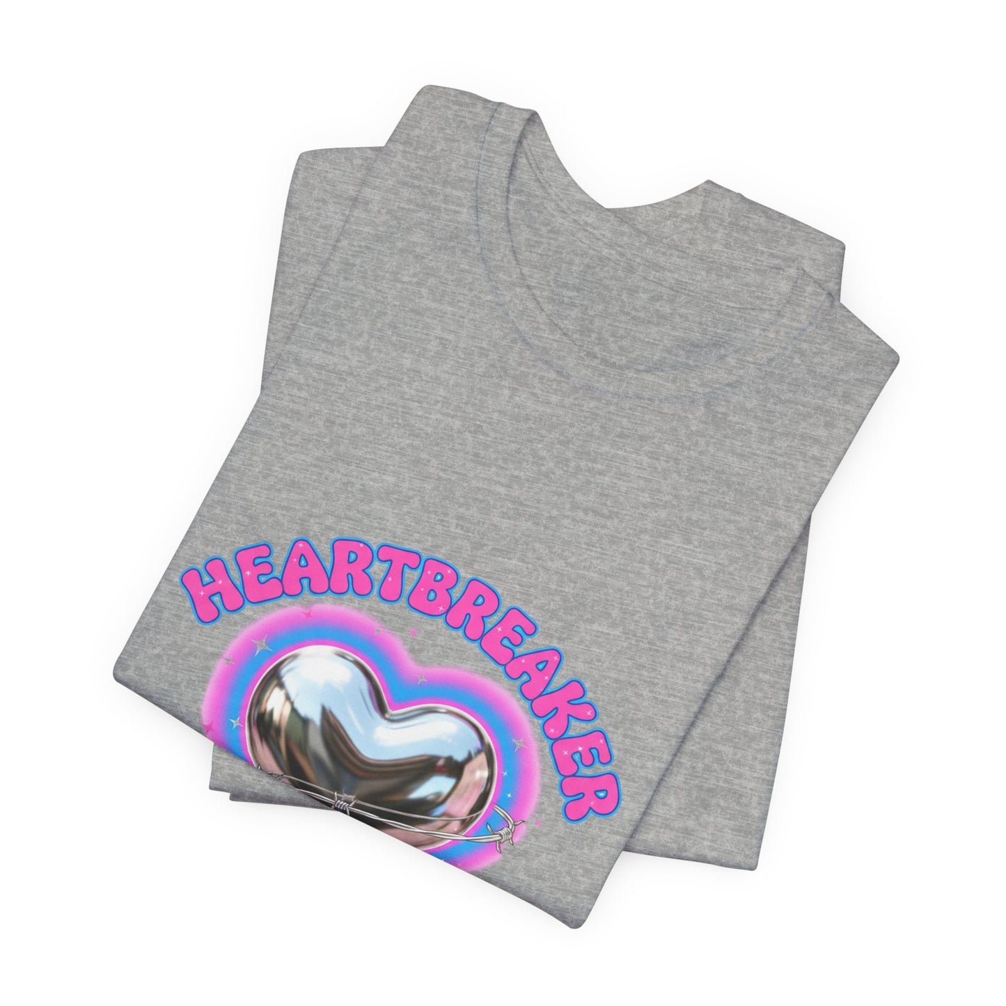 Heartbreaker Hater Club Tee | airbrush shirt, Y2K neon cherub