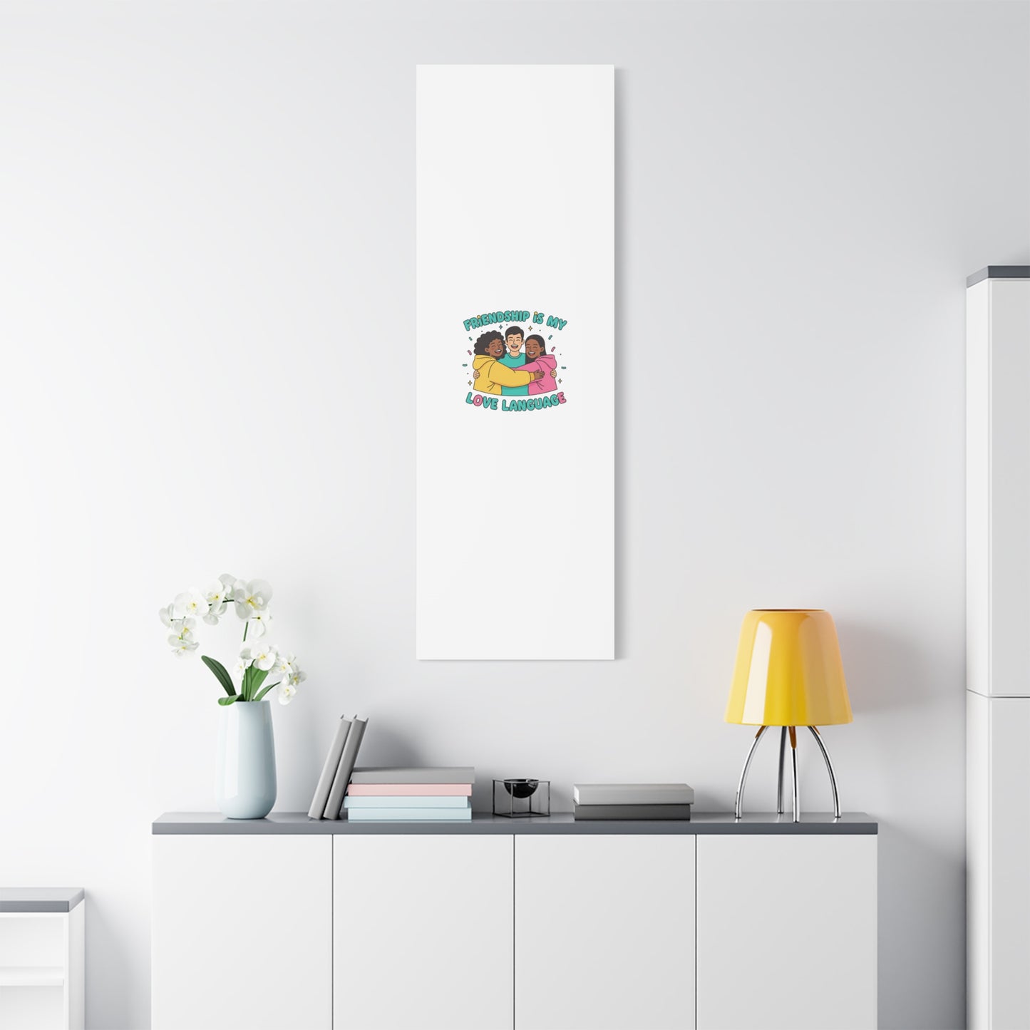 Friendship Is My Love Language Canvas | Platonic Love, Bestie Art