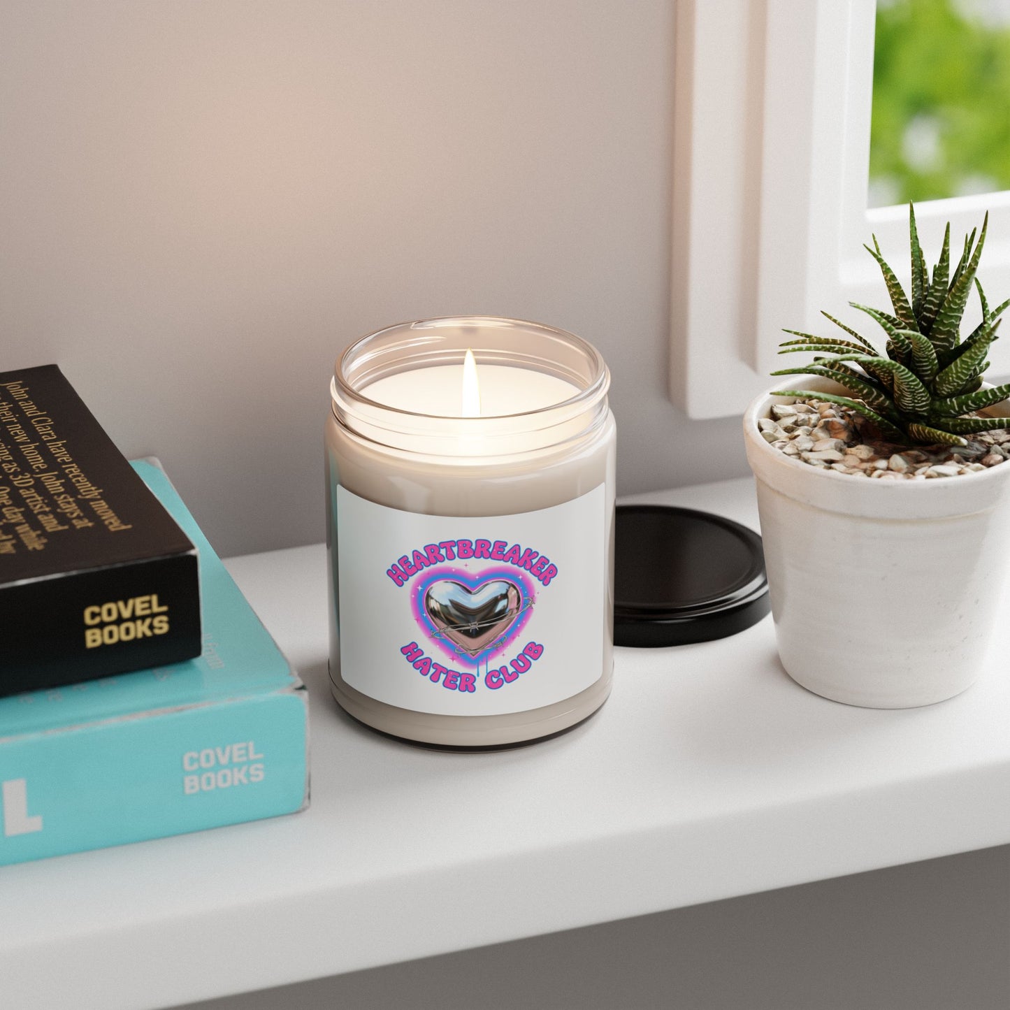 Heartbreaker Hater Club Candle | neon airbrush, Y2K barbiecore soy