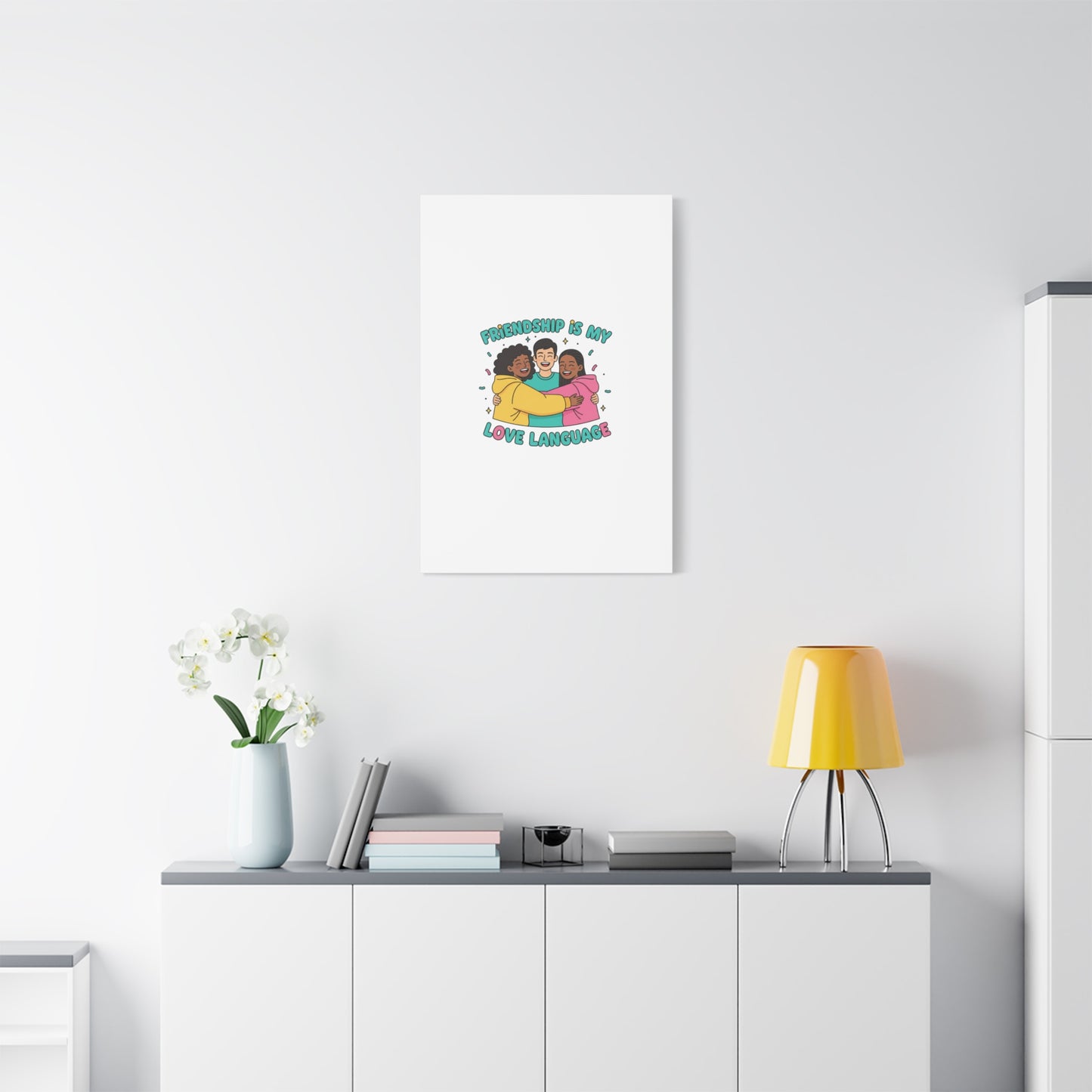 Friendship Is My Love Language Canvas | Platonic Love, Bestie Art