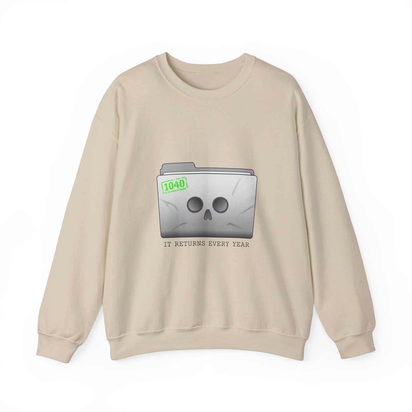 Tax Filing Skull 1040 Sweatshirt | tax meme, IRS humor