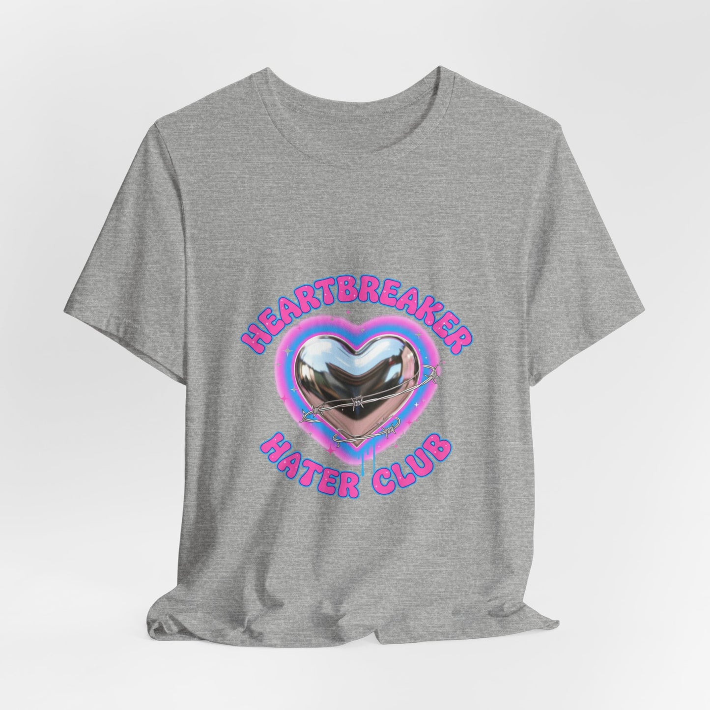 Heartbreaker Hater Club Tee | airbrush shirt, Y2K neon cherub