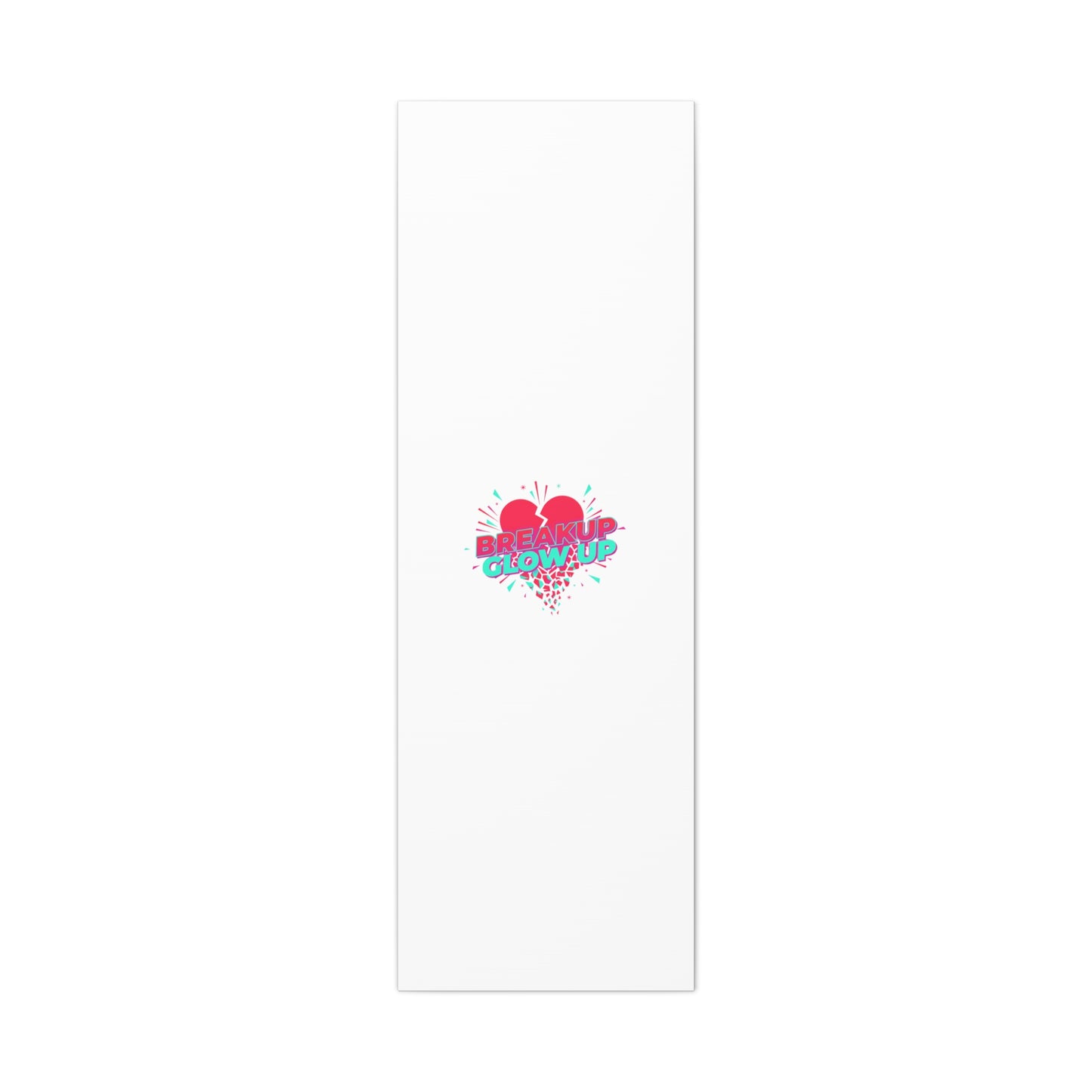 Breakup Glow Up Canvas, Matte Stretched Heart Graphic | self upgrade, single era