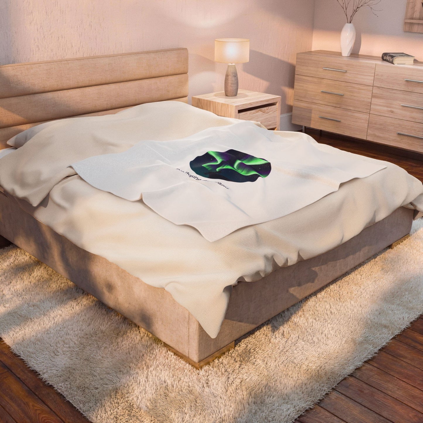 northern lights velveteen plush blanket | aurora art, stargazing sky show