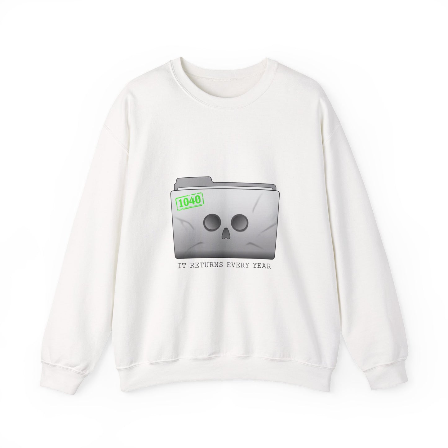 Tax Filing Skull 1040 Sweatshirt | tax meme, IRS humor