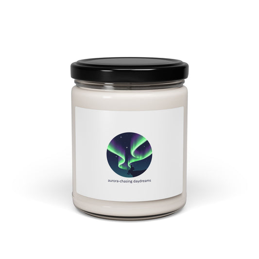 Northern Lights Soy Candle | aurora art, stargazing sky show