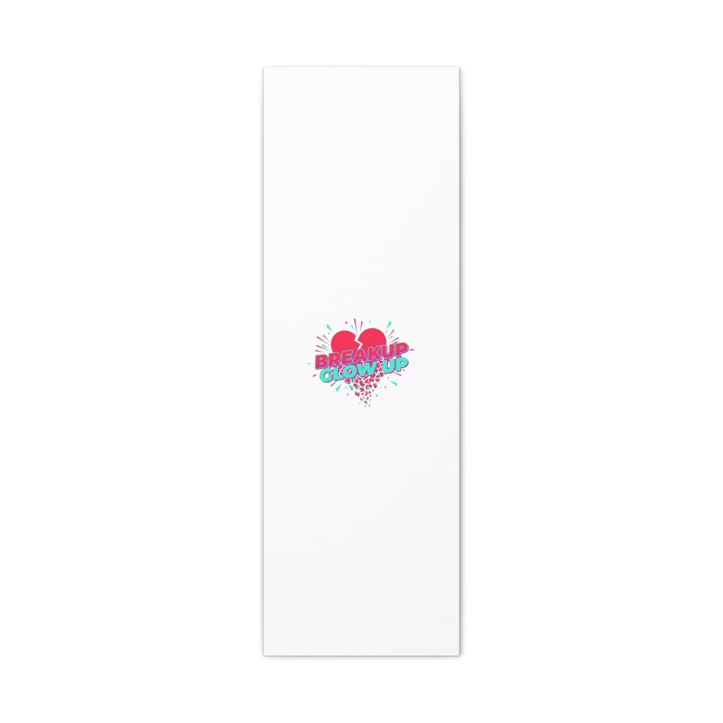 Breakup Glow Up Canvas, Matte Stretched Heart Graphic | self upgrade, single era
