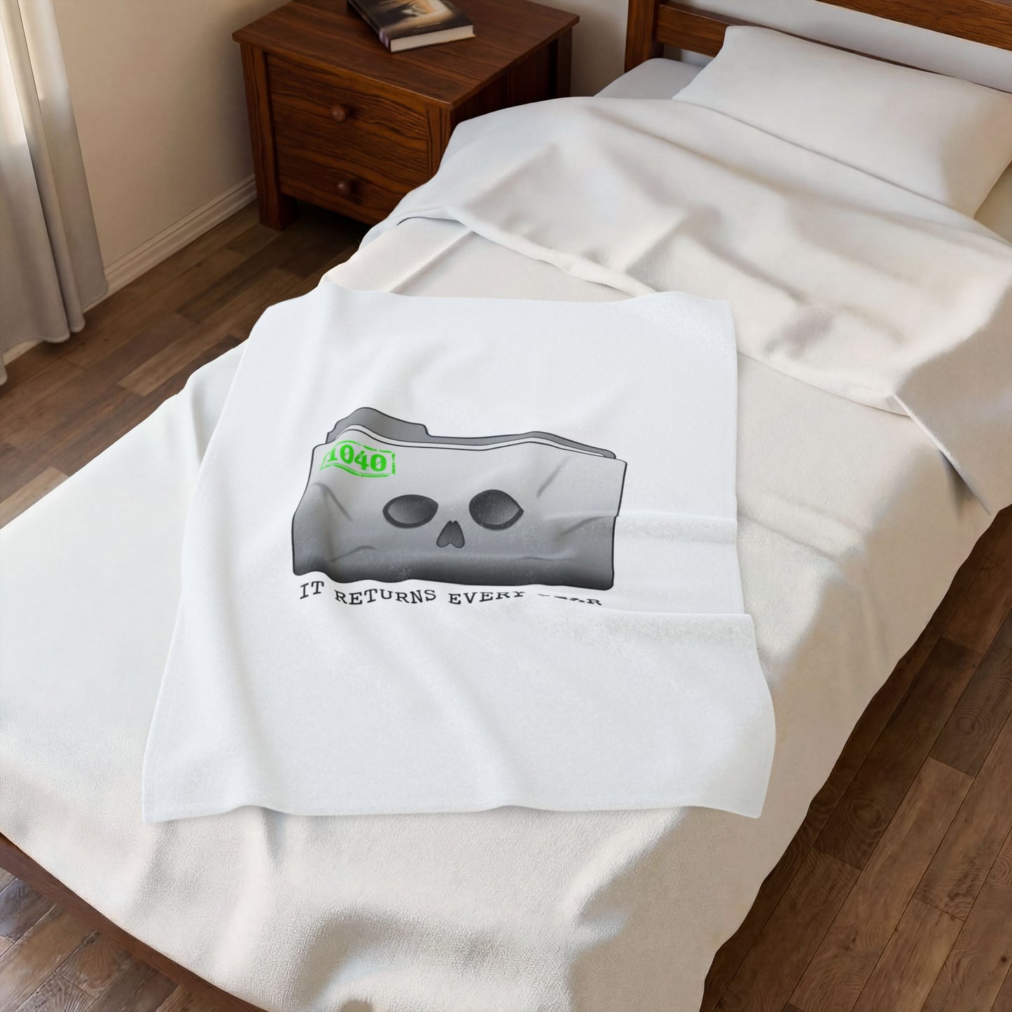 It Returns Every Year Plush Blanket | Tax Meme, IRS Humor