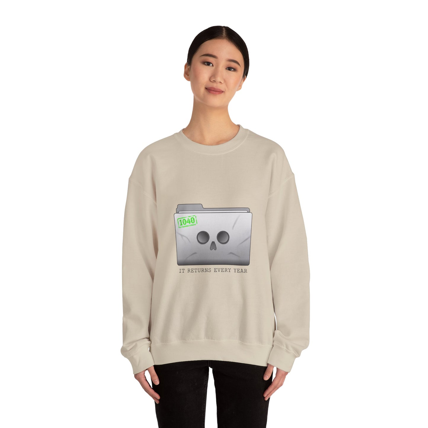 Tax Filing Skull 1040 Sweatshirt | tax meme, IRS humor