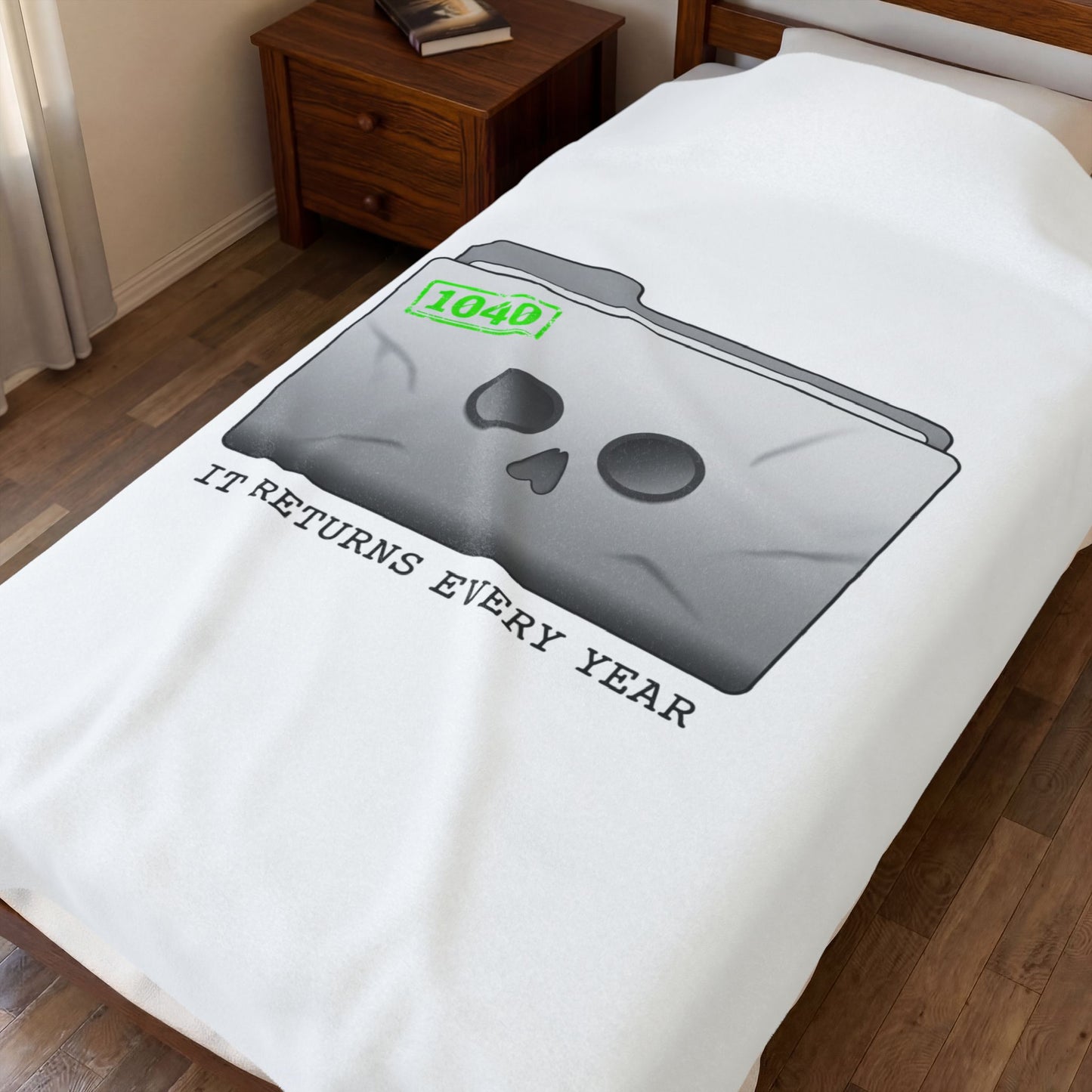 It Returns Every Year Plush Blanket | Tax Meme, IRS Humor
