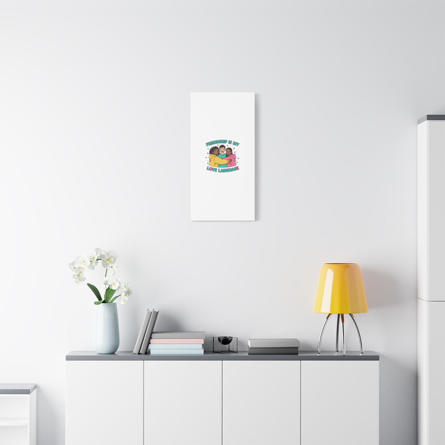 Friendship Is My Love Language Canvas | Platonic Love, Bestie Art
