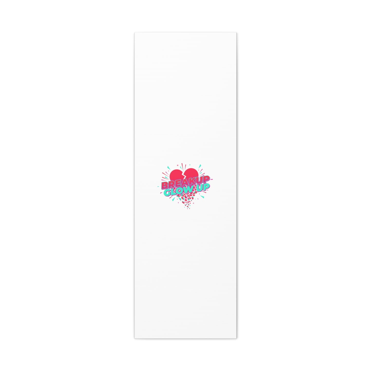 Breakup Glow Up Canvas, Matte Stretched Heart Graphic | self upgrade, single era