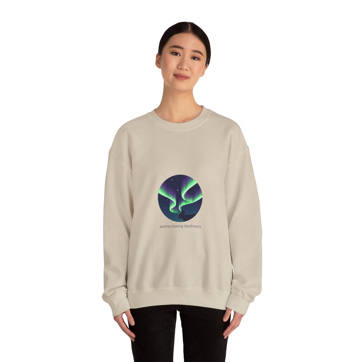 Aurora Chasing Daydreams Sweatshirt | northern lights, aurora art