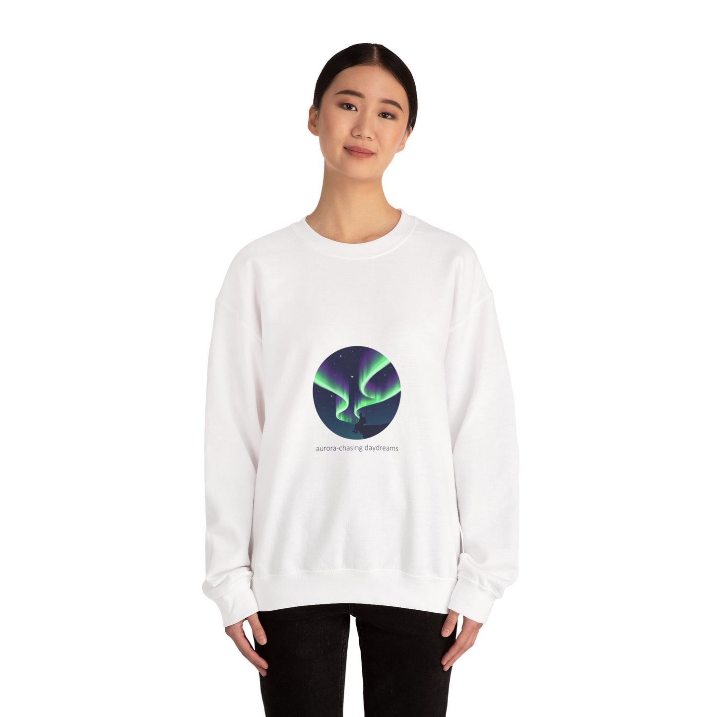 Aurora Chasing Daydreams Sweatshirt | northern lights, aurora art
