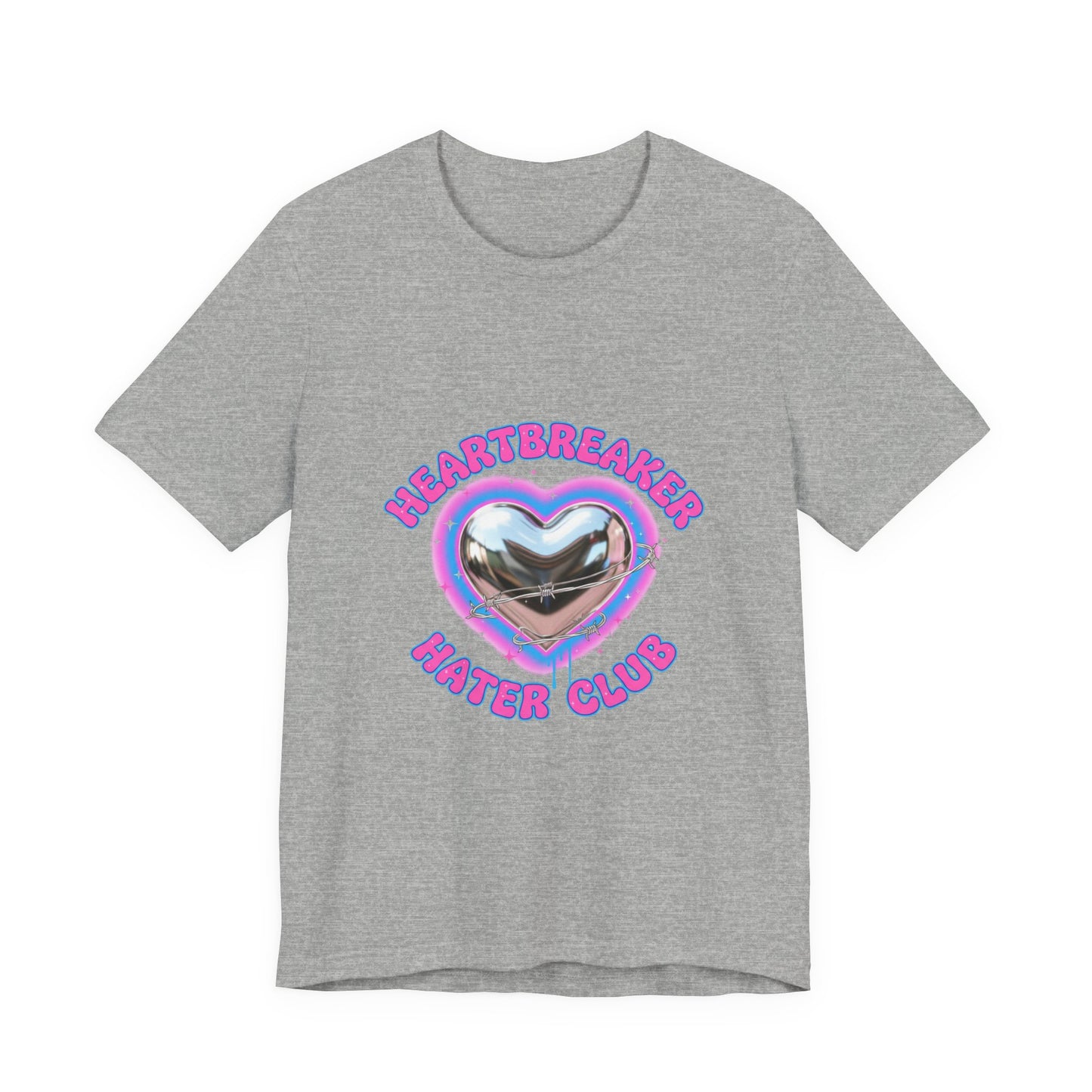 Heartbreaker Hater Club Tee | airbrush shirt, Y2K neon cherub