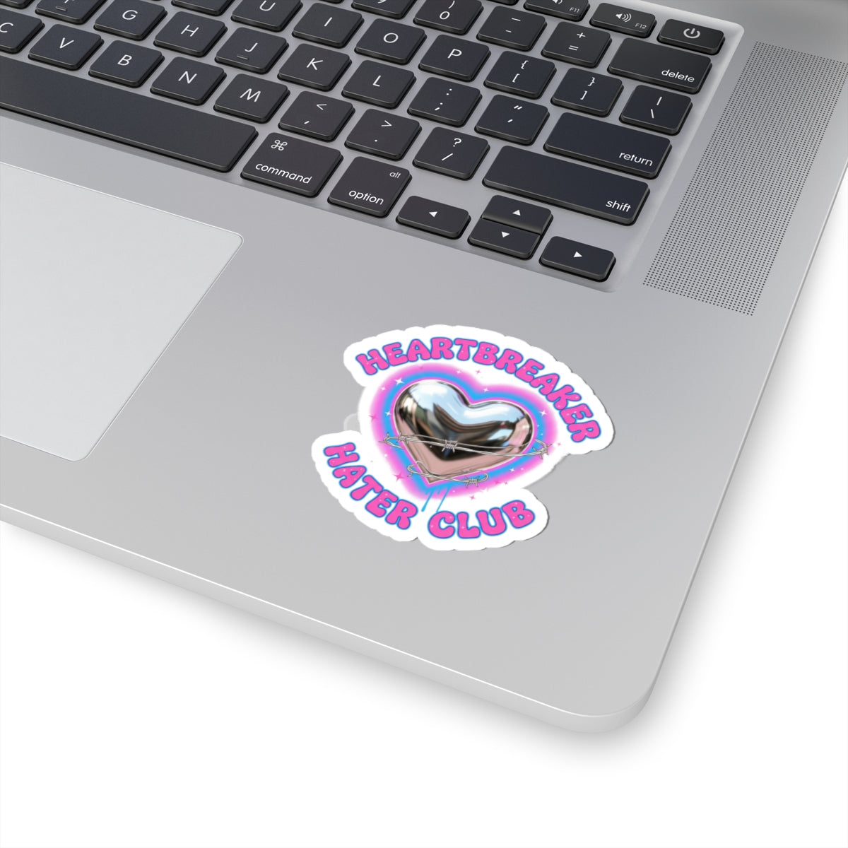Heartbreaker Hater Club sticker | neon airbrush, Y2K graffiti
