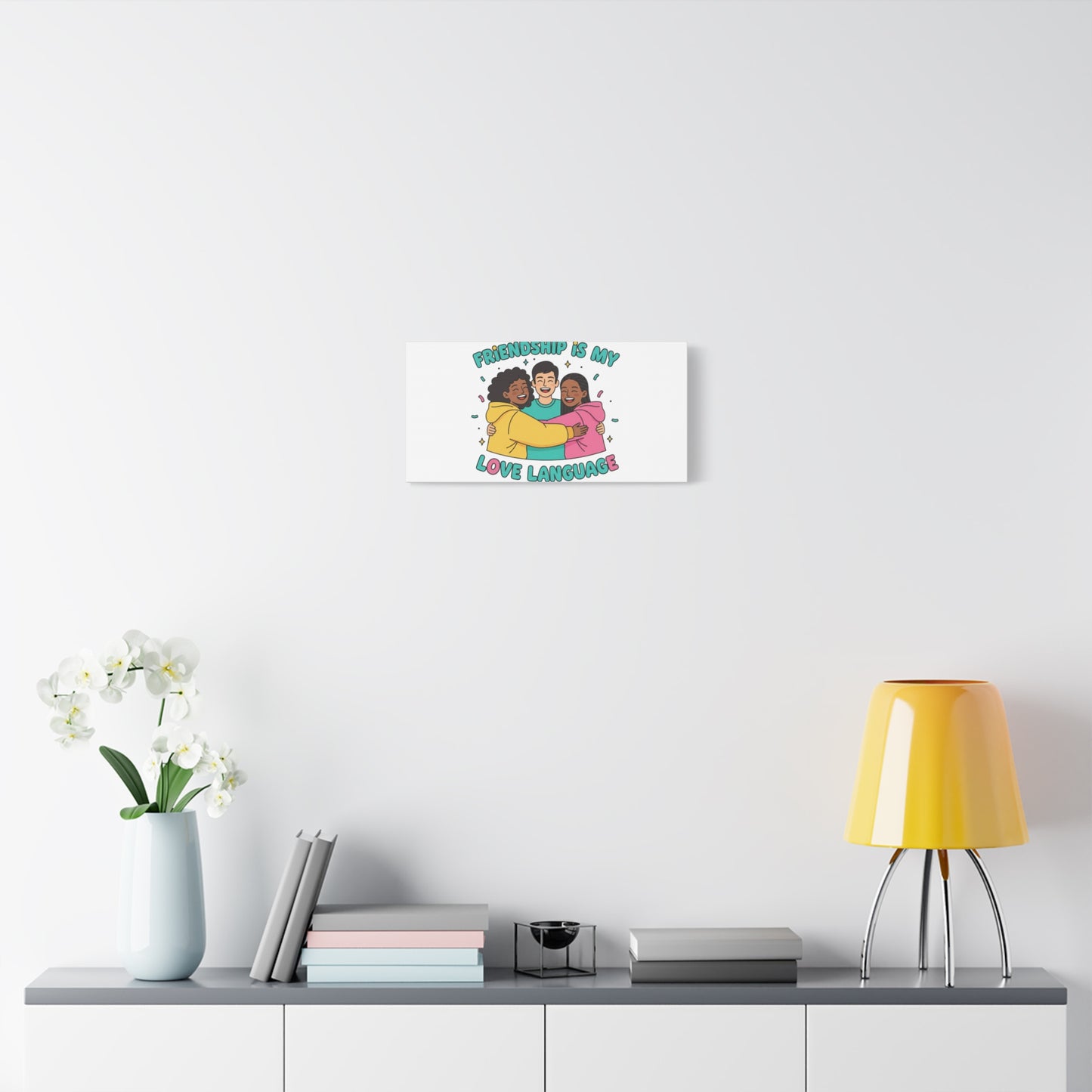 Friendship Is My Love Language Canvas | Platonic Love, Bestie Art