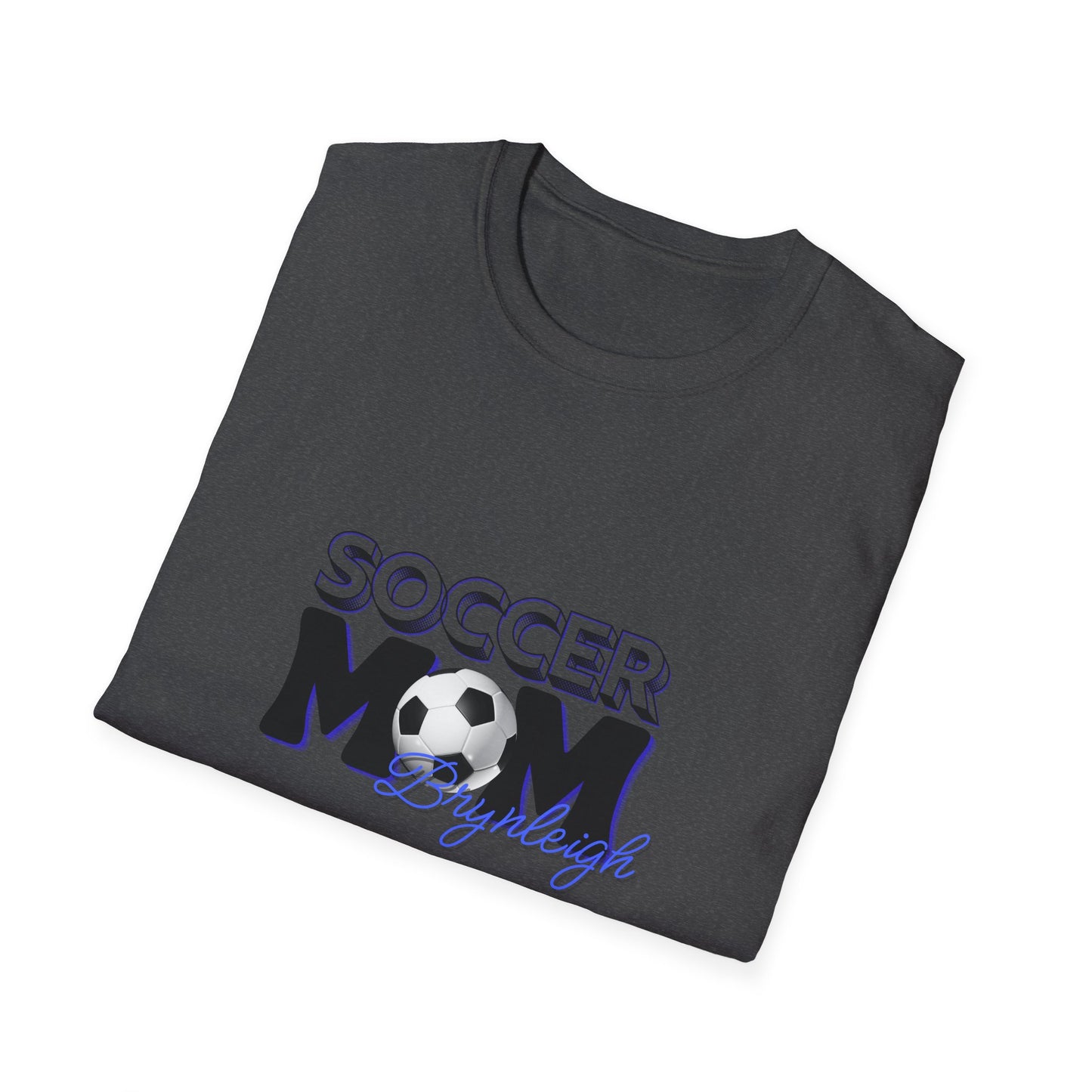 Soccer Mom T-Shirt — "Soccer Mom" Graphic Tee with Soccer Ball