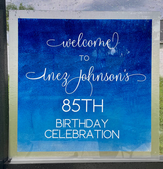 Event Welcome Sign