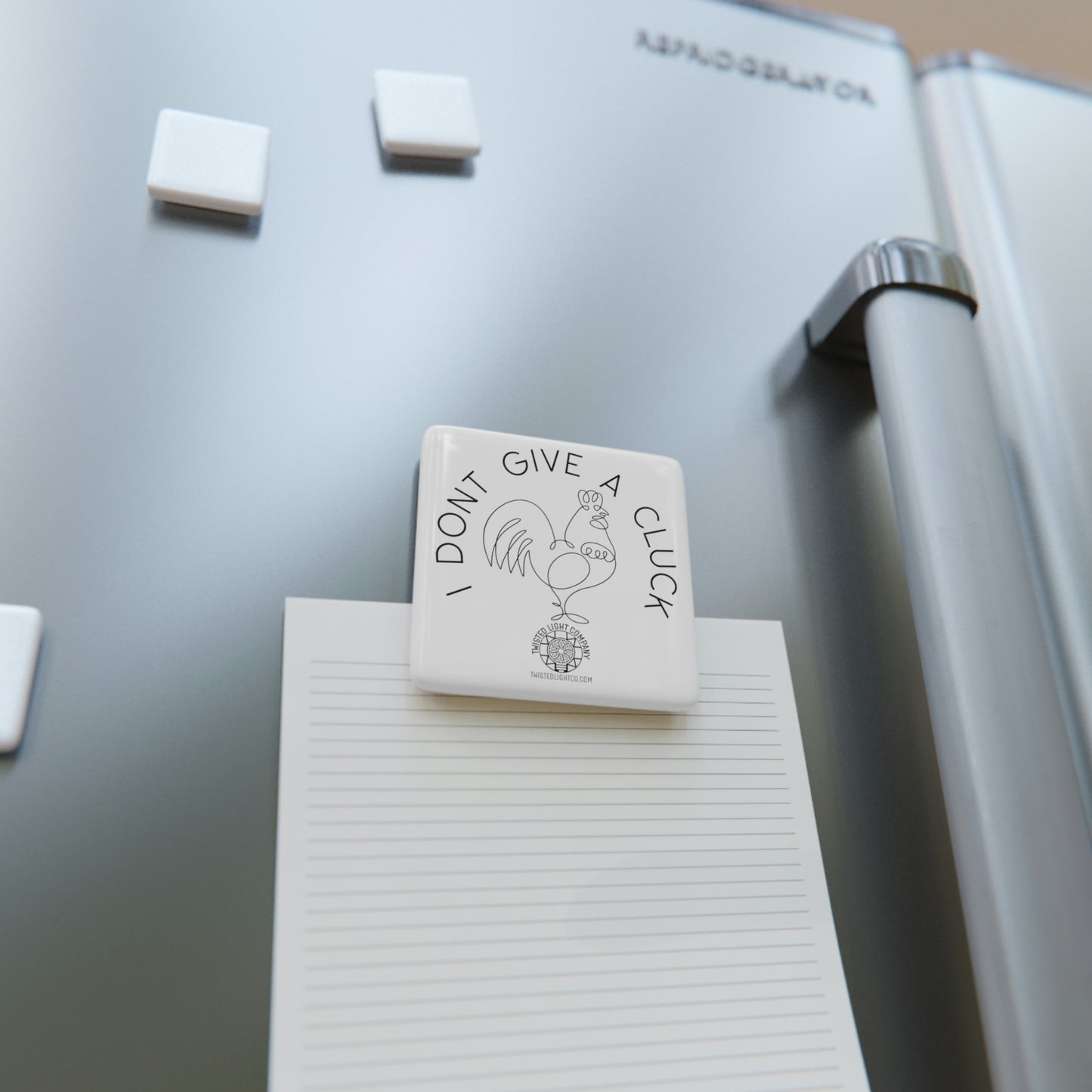 I Don't Give a Cluck Porcelain Magnet, Square